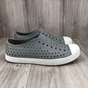 Native Shoes Kids Junior 5 Jefferson Gray Rubber Slip On Waterproof